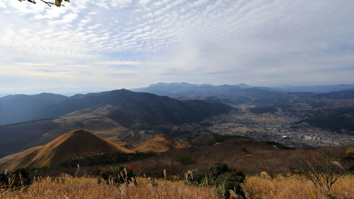 由布岳登山道からの展望