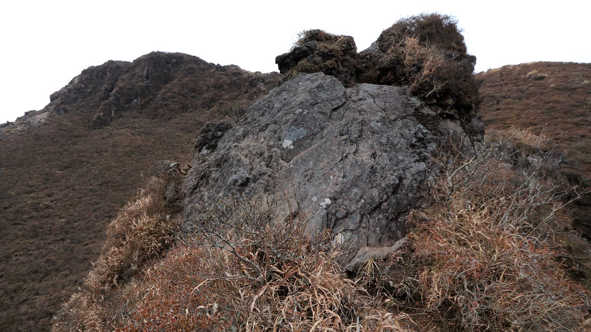 由布岳お鉢巡り最大の難所