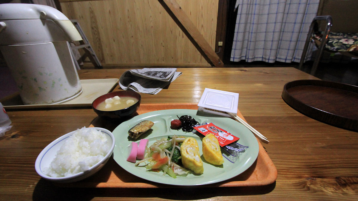 稲村ヶ岳山荘の朝食