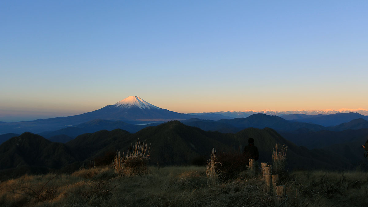 蛭ヶ岳山荘からの富士山